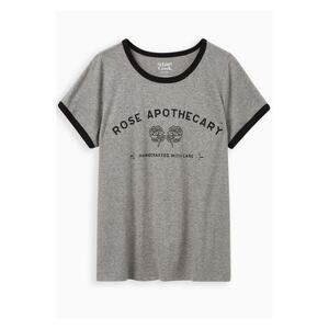Torrid Gray Schitt’s Creek Rose Apothecary T-Shirt Sz.4